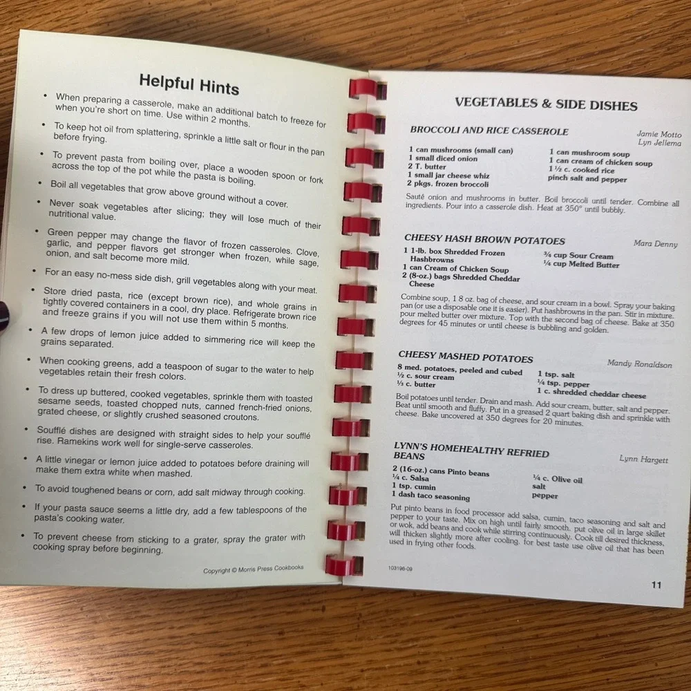 Recipes‎ from Home Crossroads Community Church MOPS Cookbook 2009 Morris Press